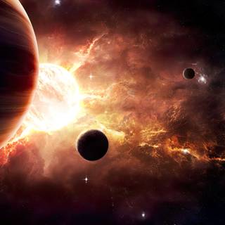 Planets Ultra HD wallpaper