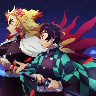 Rengoku & Tanjiro wallpaper