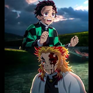 Rengoku & Tanjiro wallpaper