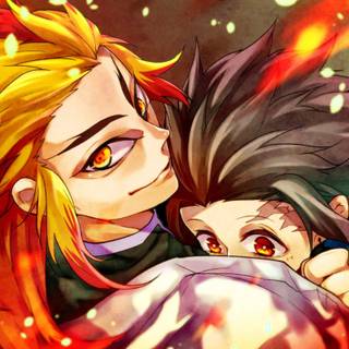 Rengoku & Tanjiro wallpaper