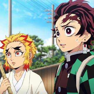 Rengoku & Tanjiro wallpaper