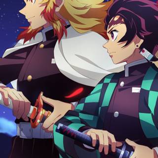 Rengoku & Tanjiro wallpaper