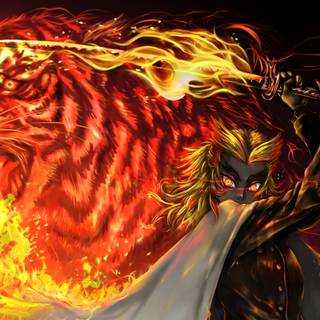 Rengoku & Tanjiro wallpaper