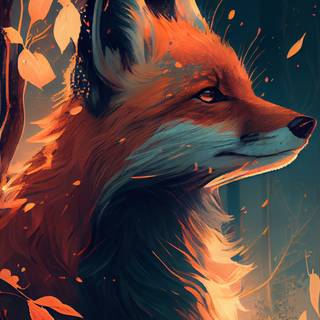 Majestic fox wallpaper