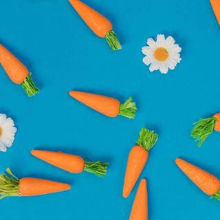 Aesthetic blue Easter wallpaper