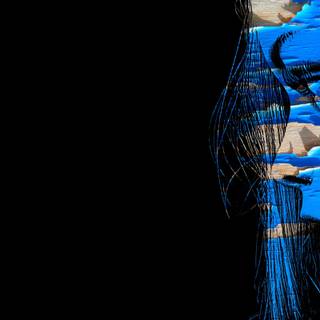 Blue profile wallpaper