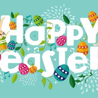 Happy Easter vibes wallpaper