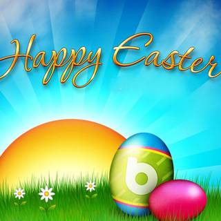 Happy Easter vibes wallpaper