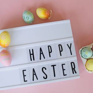 Happy Easter vibes wallpaper