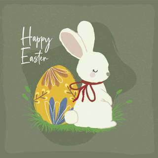 Happy Easter vibes wallpaper