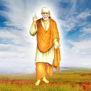 Sai Baba 3D wallpaper