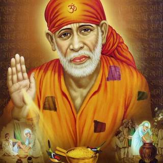 Sai Baba 3D wallpaper