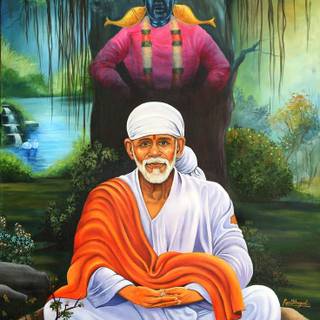 Sai Baba 3D wallpaper