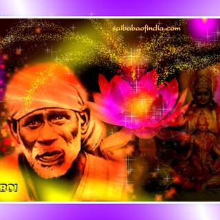 Sai Baba 3D wallpaper