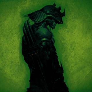 Green samurai wallpaper