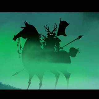 Green samurai wallpaper