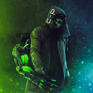 Green samurai wallpaper