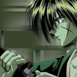 Green samurai wallpaper