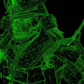 Green samurai wallpaper