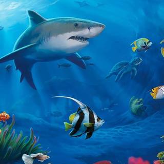 3D ocean wallpaper