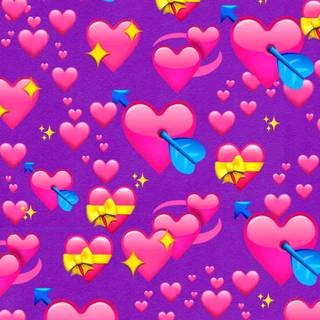 Heart collage wallpaper