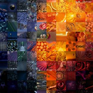 Heart collage wallpaper