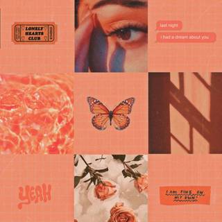 Heart collage wallpaper