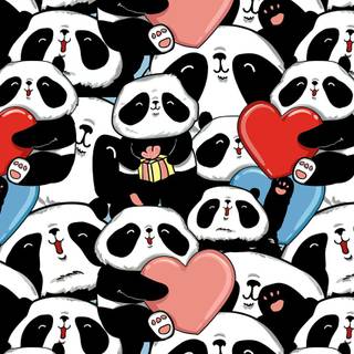 Heart collage wallpaper