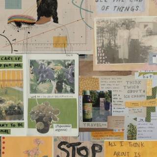 Heart collage wallpaper