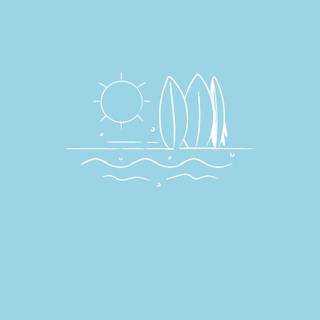 Summer blue pretty wallpaper