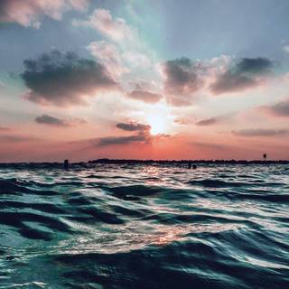 Summer blue pretty wallpaper