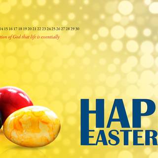 Happy Easter gold wallpaper