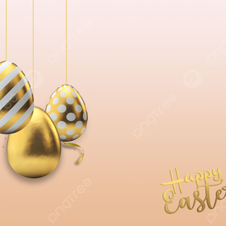 Happy Easter gold wallpaper