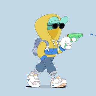 Invisible friends wallpaper