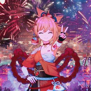 Genshin Impact Yoimiya wallpaper