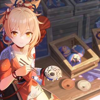 Genshin Impact Yoimiya wallpaper