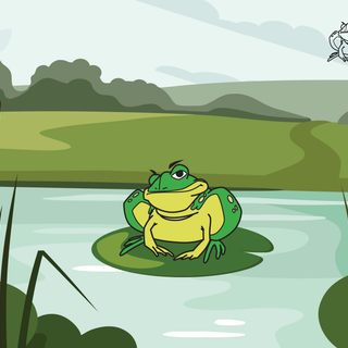 Spring frogs wallpaper