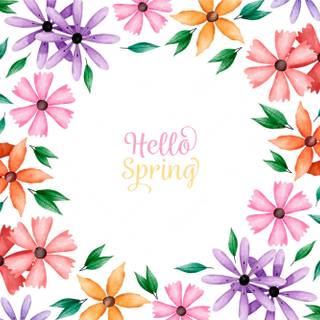 Colored spring wallpaper