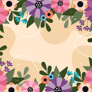 Colored spring wallpaper