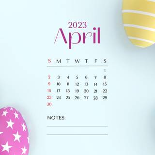 April Easter 2023 wallpaper