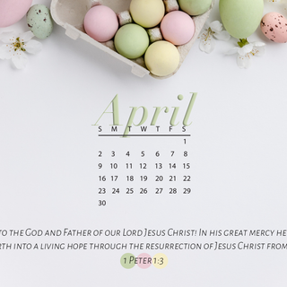 April Easter 2023 wallpaper