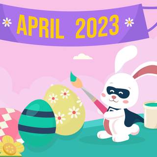 April Easter 2023 wallpaper