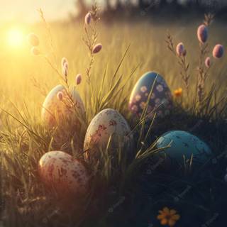 Sunrise Easter wallpaper