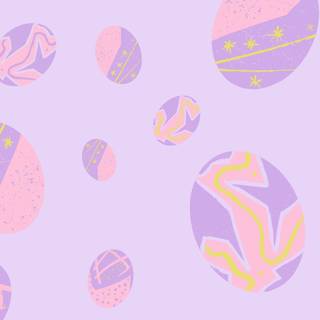 Pink Easter collage wallpaper