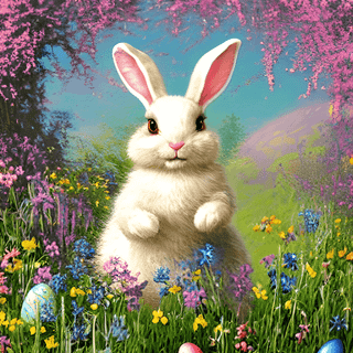 Easter flowers meadow wallpaper