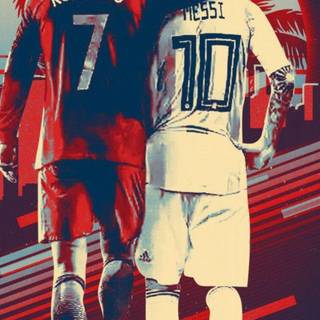 Messi and Ronaldo 4k iPhone wallpaper