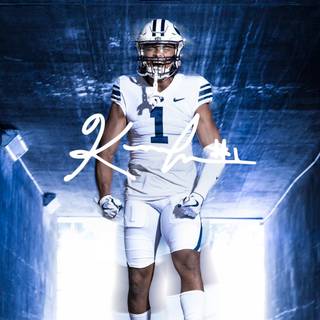 Blue football wallpaper