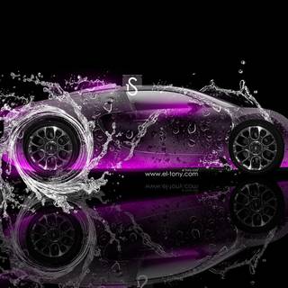 Purple Bugatti wallpaper