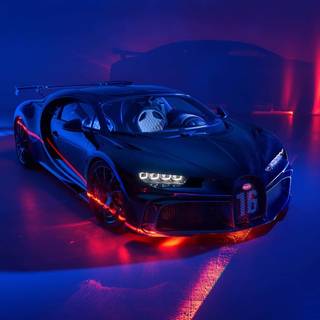 Purple Bugatti wallpaper