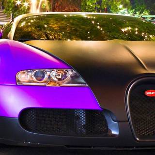 Purple Bugatti wallpaper